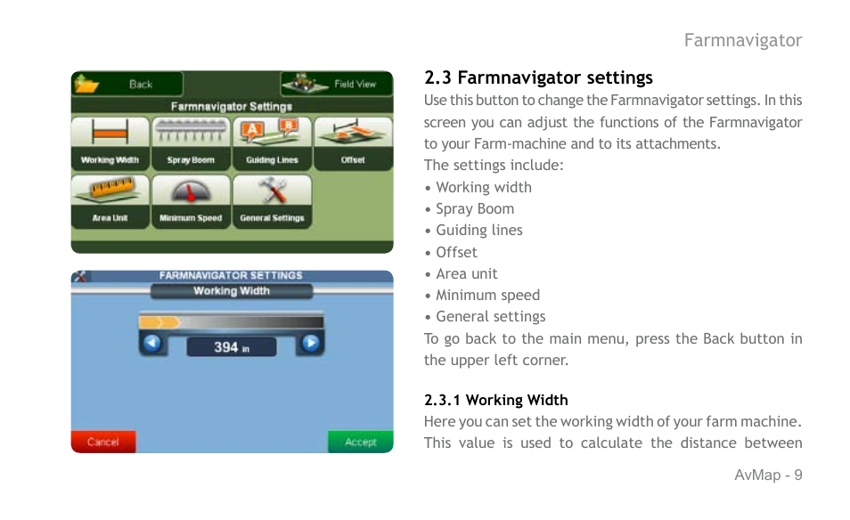 AvMap G6 User Manual | Page 9 / 32