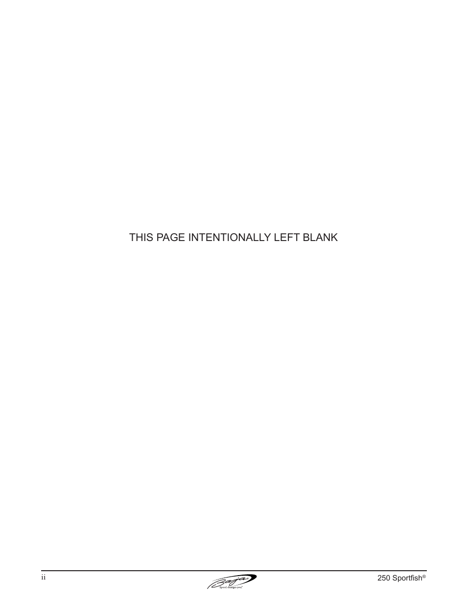 This page intentionally left blank | Baja Marine Sportfish 250 User Manual | Page 4 / 83