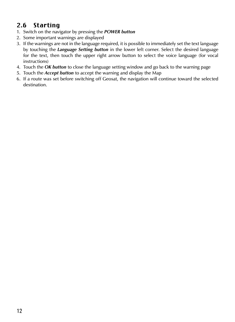 AvMap Geosat 5 series Manual User Manual | Page 12 / 48