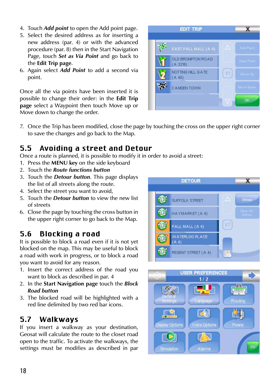 AvMap Geosat 5 series Manual User Manual | Page 18 / 48