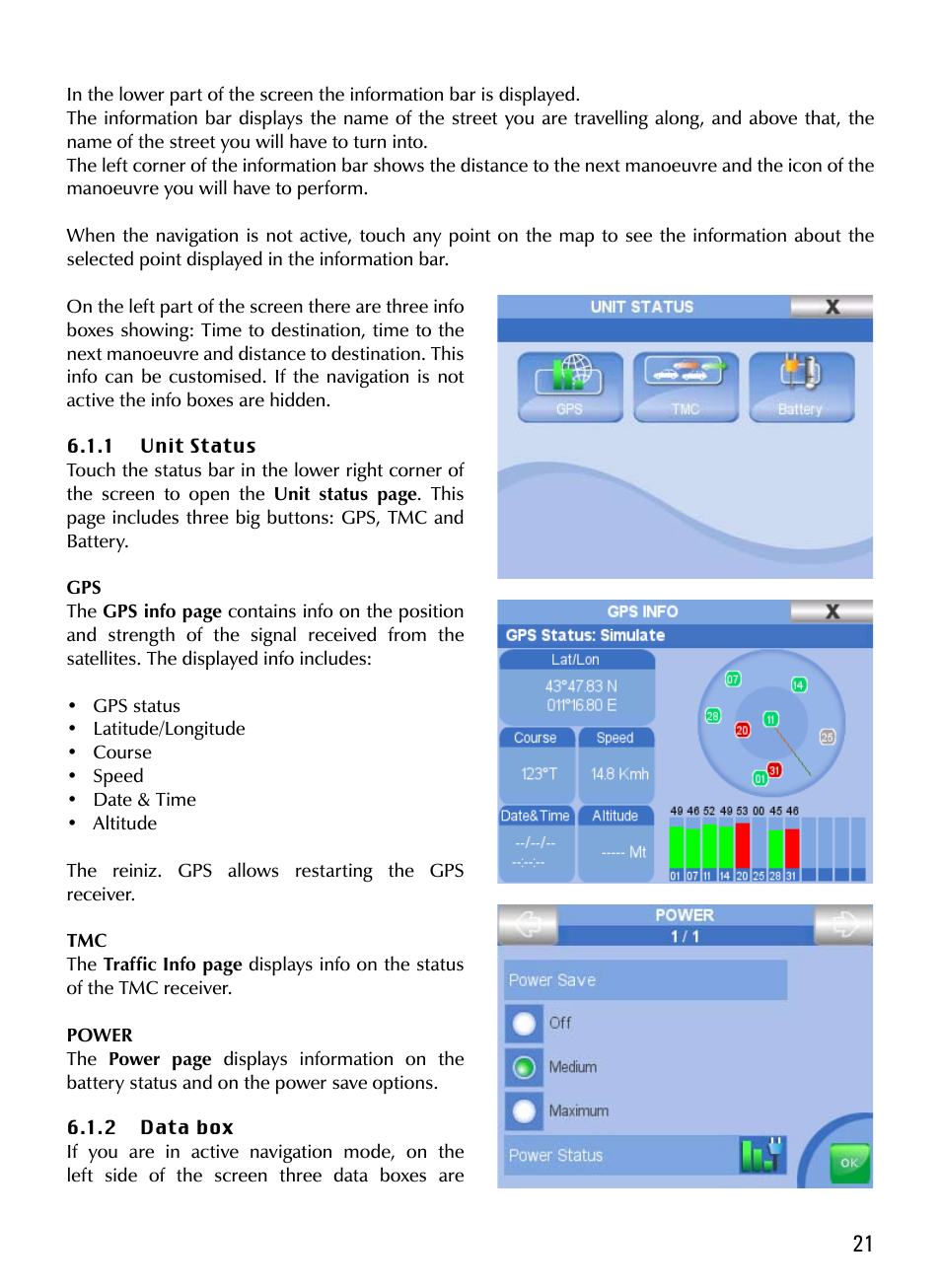 AvMap Geosat 5 series Manual User Manual | Page 21 / 48