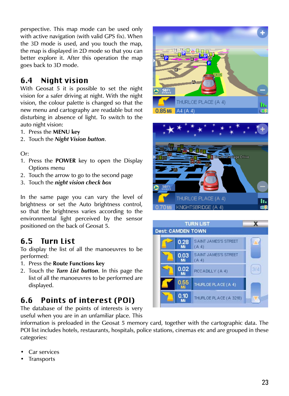 AvMap Geosat 5 series Manual User Manual | Page 23 / 48