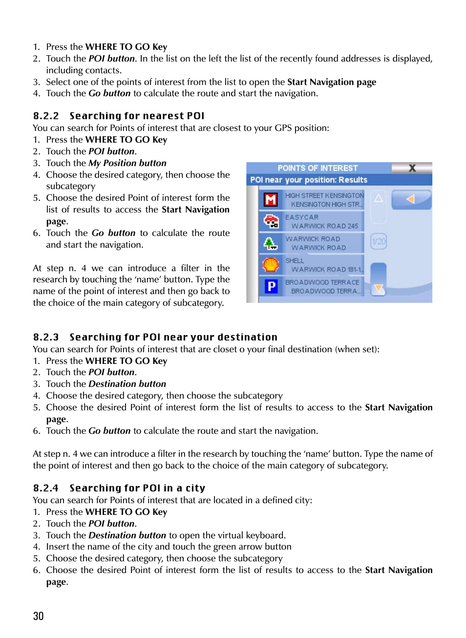 AvMap Geosat 5 series Manual User Manual | Page 30 / 48