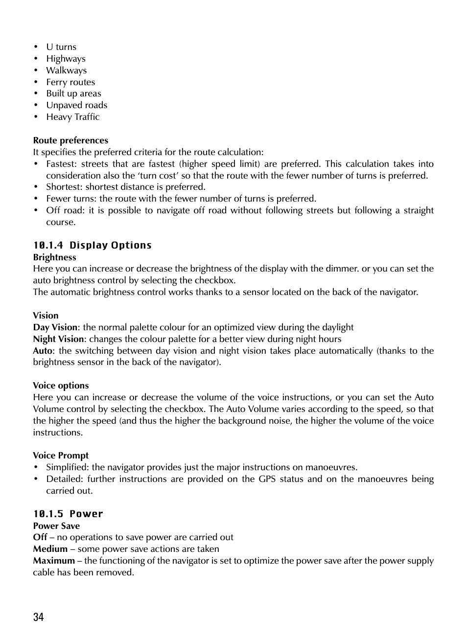 AvMap Geosat 5 series Manual User Manual | Page 34 / 48