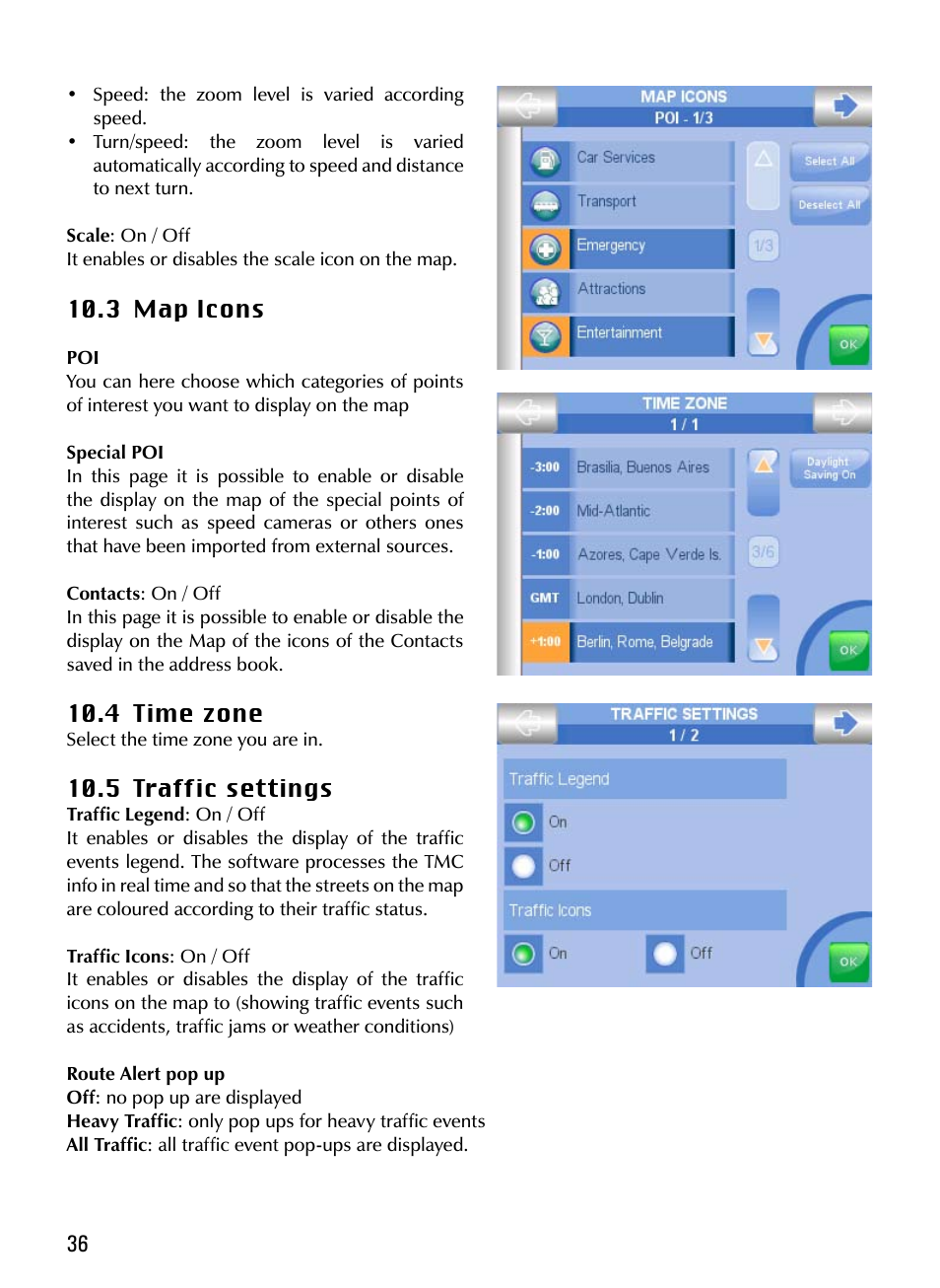 AvMap Geosat 5 series Manual User Manual | Page 36 / 48