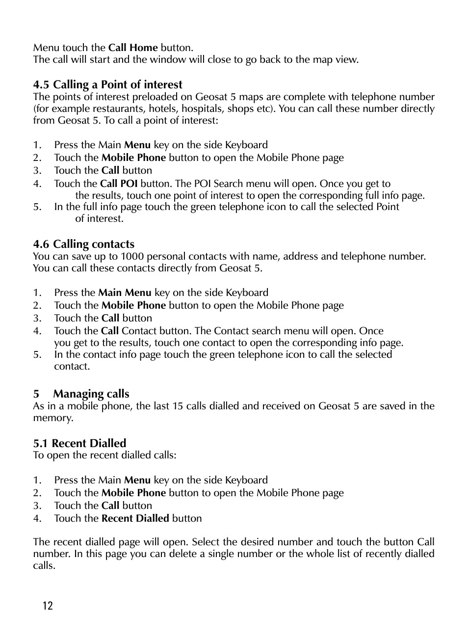 AvMap Geosat 5 GT User Manual | Page 12 / 14