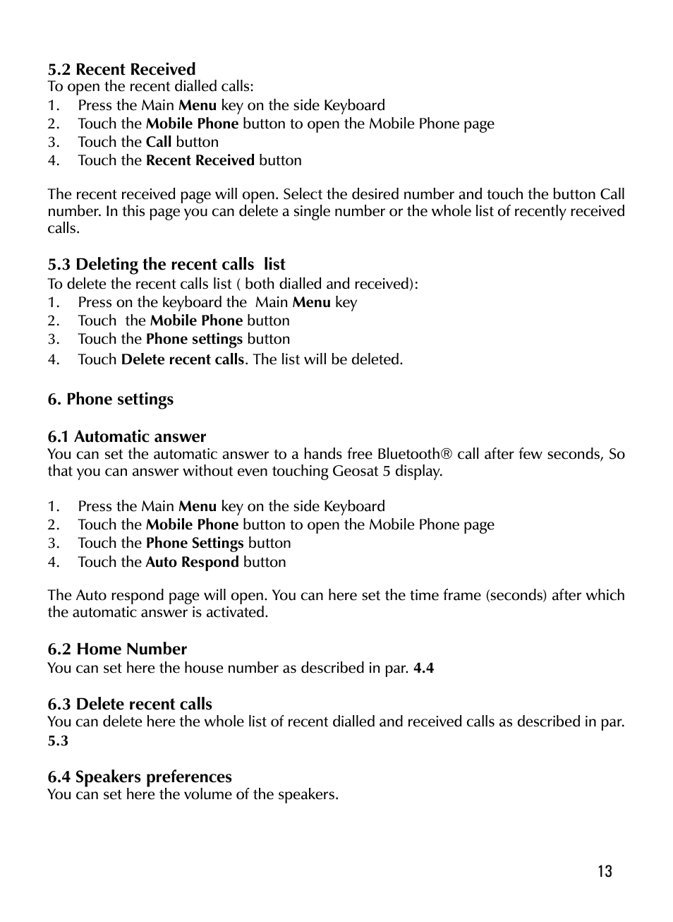 AvMap Geosat 5 GT User Manual | Page 13 / 14