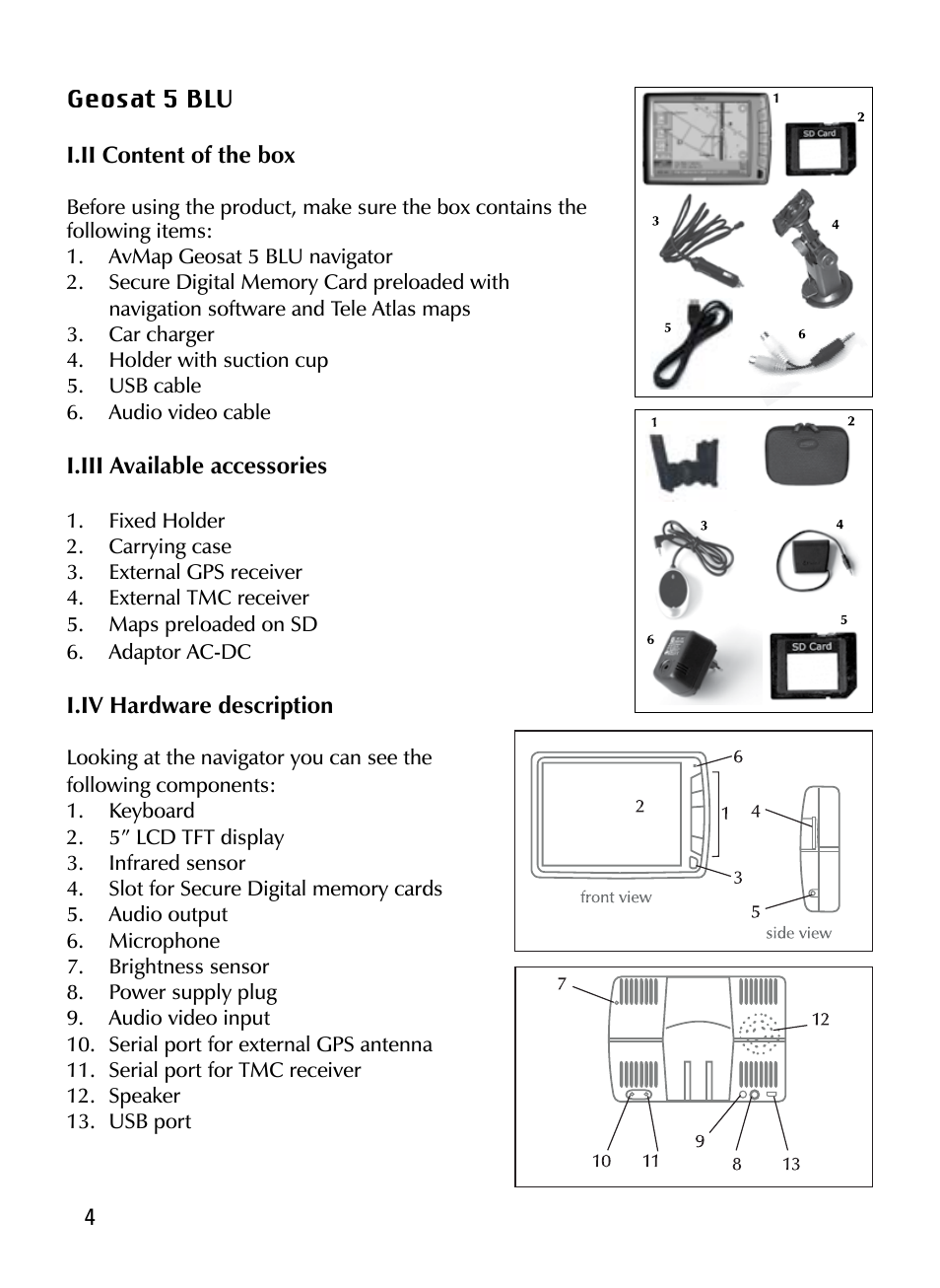 AvMap Geosat 5 GT User Manual | Page 4 / 14