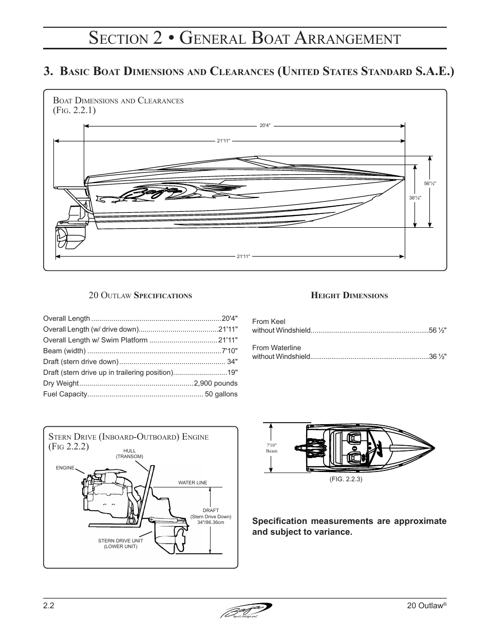 2 • g, Ection, Eneral | Rrangement, S.a.e.) | Baja Marine Outlaw 20 User Manual | Page 30 / 83