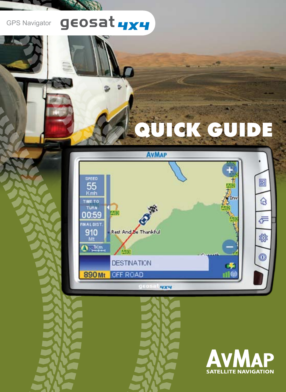AvMap Geosat4x4 Quick Start User Manual | 16 pages