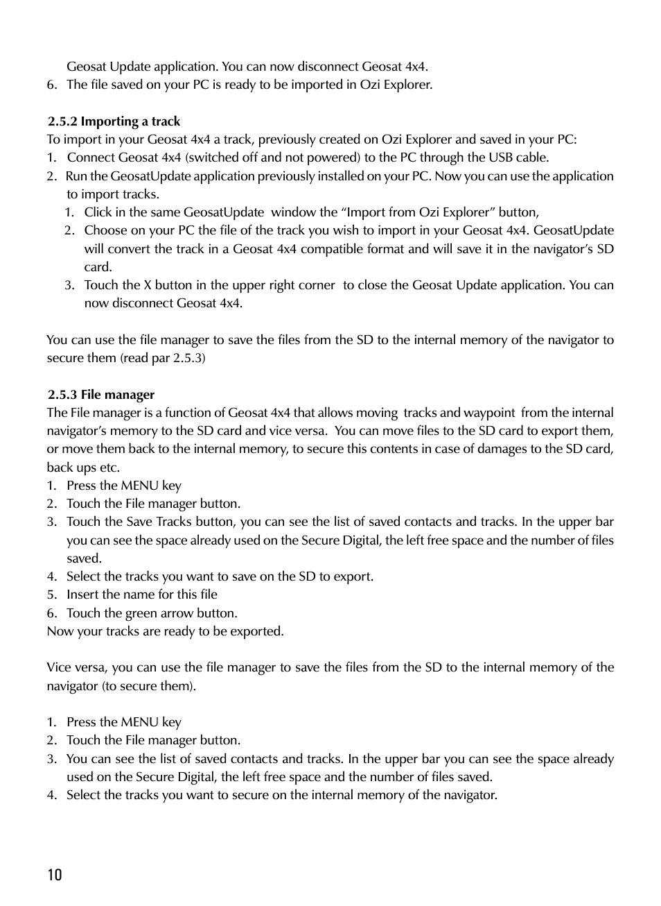 AvMap Geosat4x4 Quick Start User Manual | Page 10 / 16