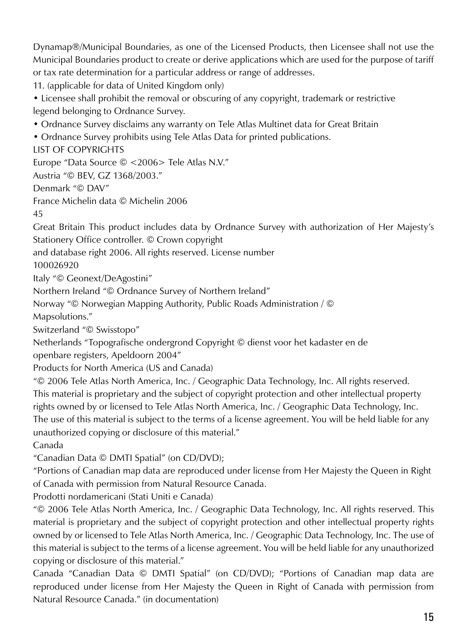 AvMap Geosat4x4 Quick Start User Manual | Page 15 / 16