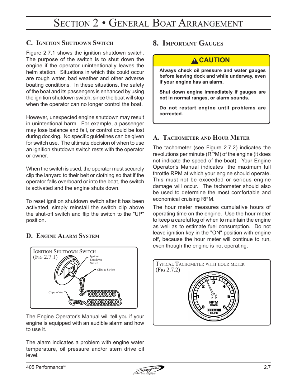 2 • g, Ection, Eneral | Rrangement | Baja Marine Performance 405 User Manual | Page 35 / 88