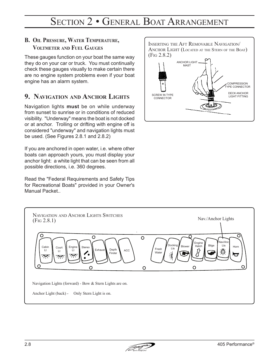2 • g, Ection, Eneral | Rrangement, B. o | Baja Marine Performance 405 User Manual | Page 36 / 88