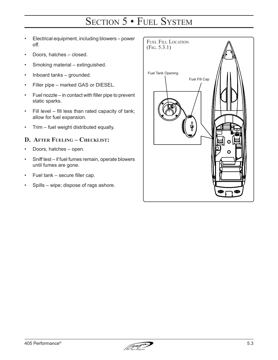 5 • f, Ection, Ystem | Baja Marine Performance 405 User Manual | Page 51 / 88
