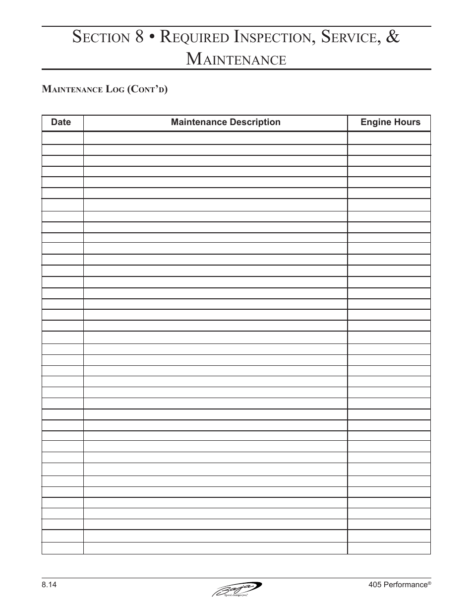 8 • r | Baja Marine Performance 405 User Manual | Page 82 / 88