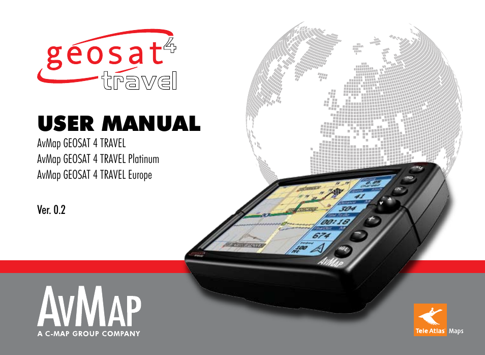 AvMap Geosat 4 TRAVEL Europe User Manual | 60 pages