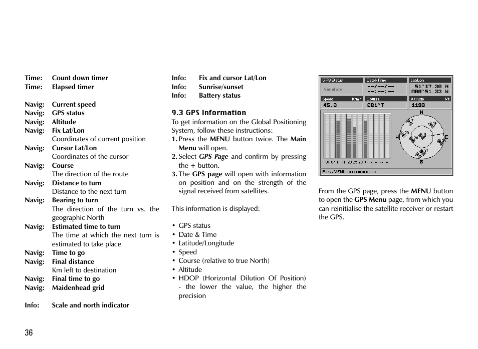 AvMap Geosat 4 TRAVEL Europe User Manual | Page 36 / 60