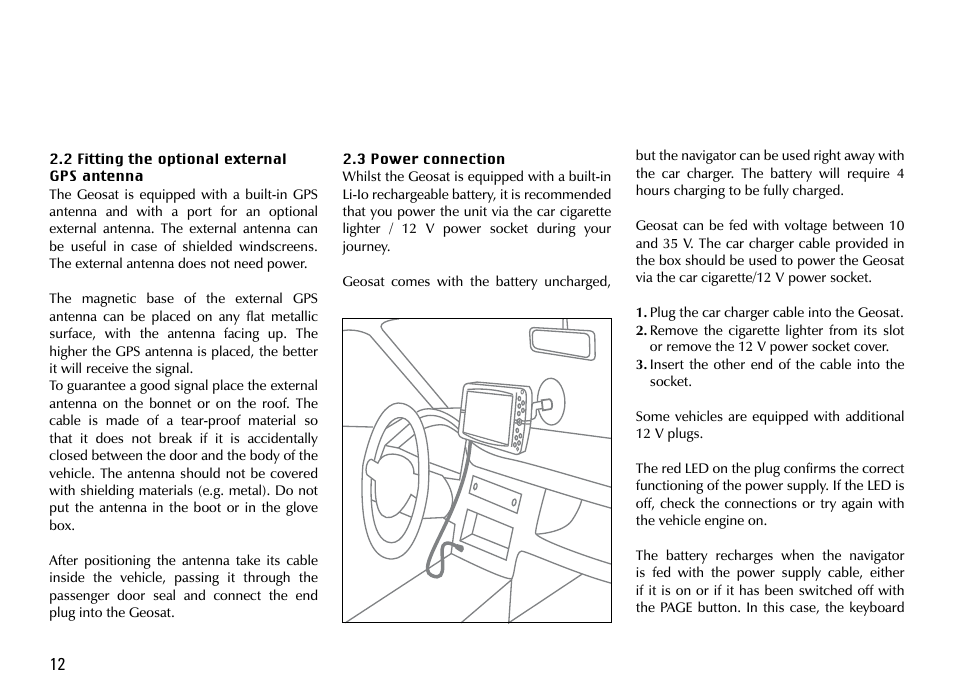 AvMap GEOSAT 4 TRUCK User Manual | Page 12 / 60