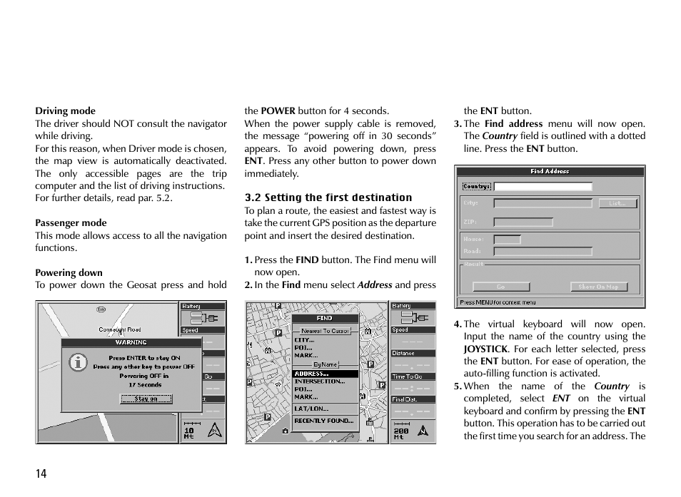 AvMap GEOSAT 4 TRUCK User Manual | Page 14 / 60