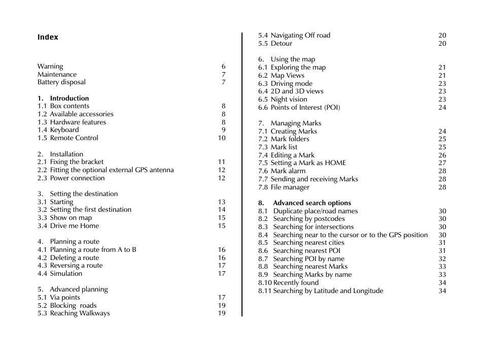 AvMap GEOSAT 4 TRUCK User Manual | Page 4 / 60