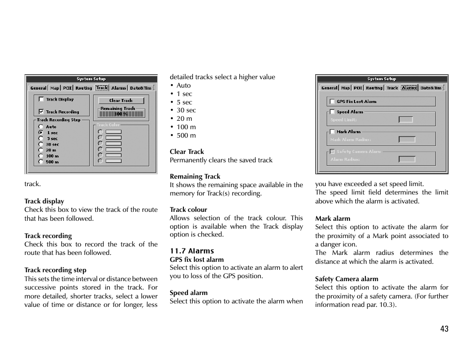 AvMap GEOSAT 4 TRUCK User Manual | Page 43 / 60