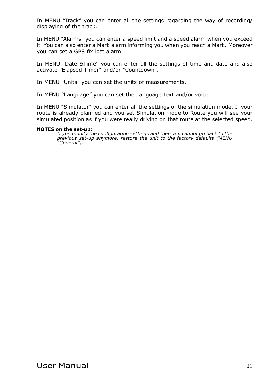 User manual | AvMap Geosat 2 User Manual | Page 11 / 17