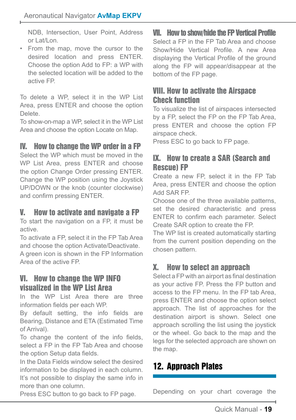 Approach plates | AvMap EKP V User Manual User Manual | Page 19 / 30