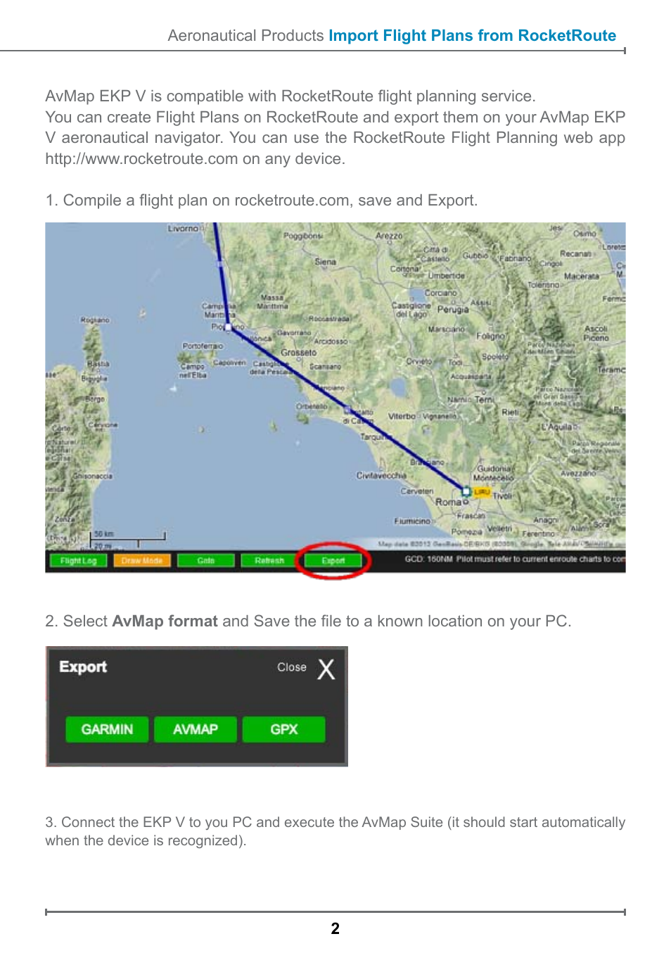 AvMap EKP V RocketRoute User Manual | Page 2 / 5