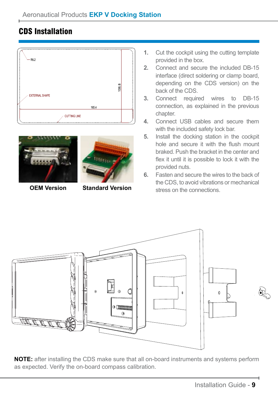 Cds installation | AvMap EKP V Installation Guide User Manual | Page 9 / 12