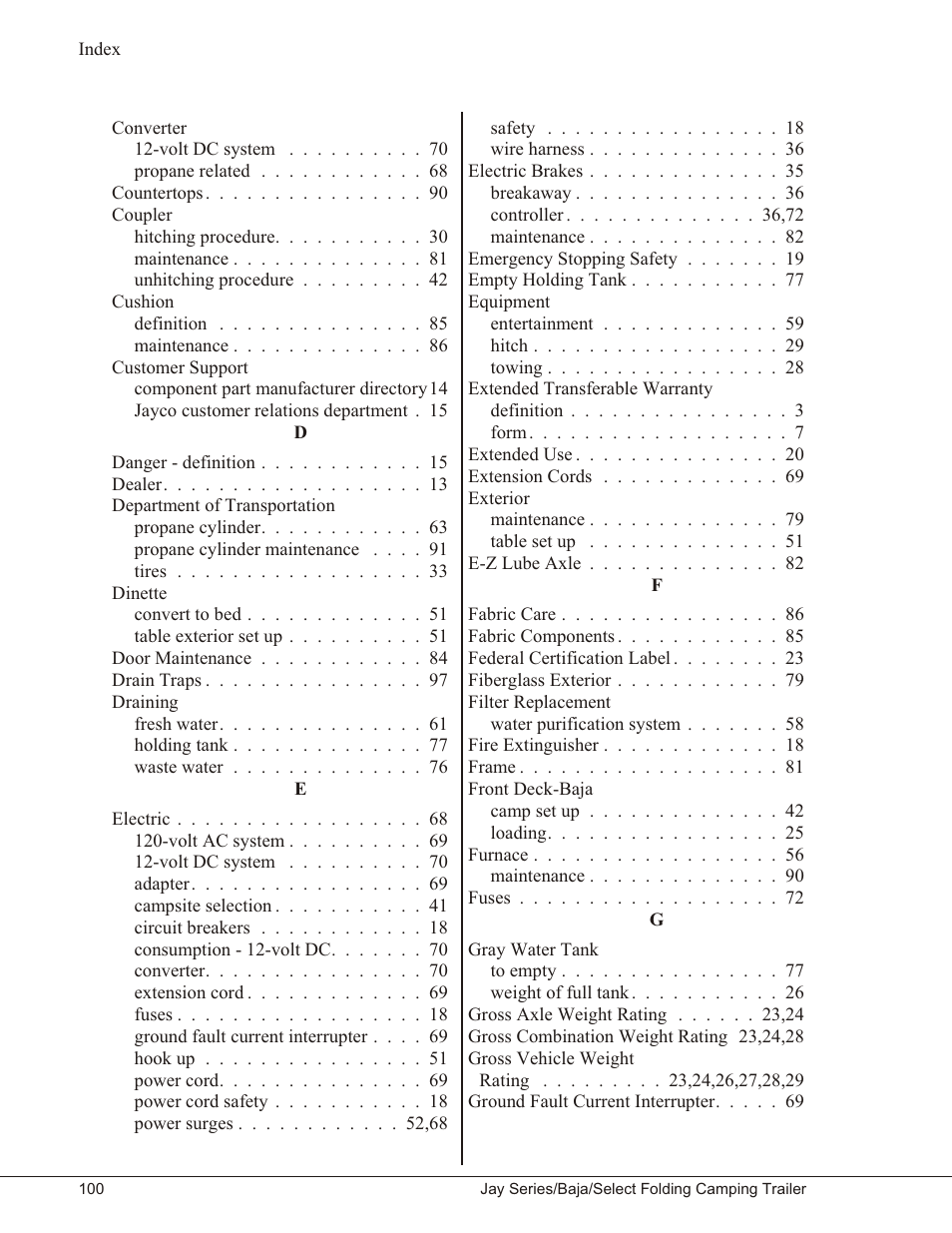 Baja Marine JAY SERIES YEAR 2006 User Manual | Page 110 / 114