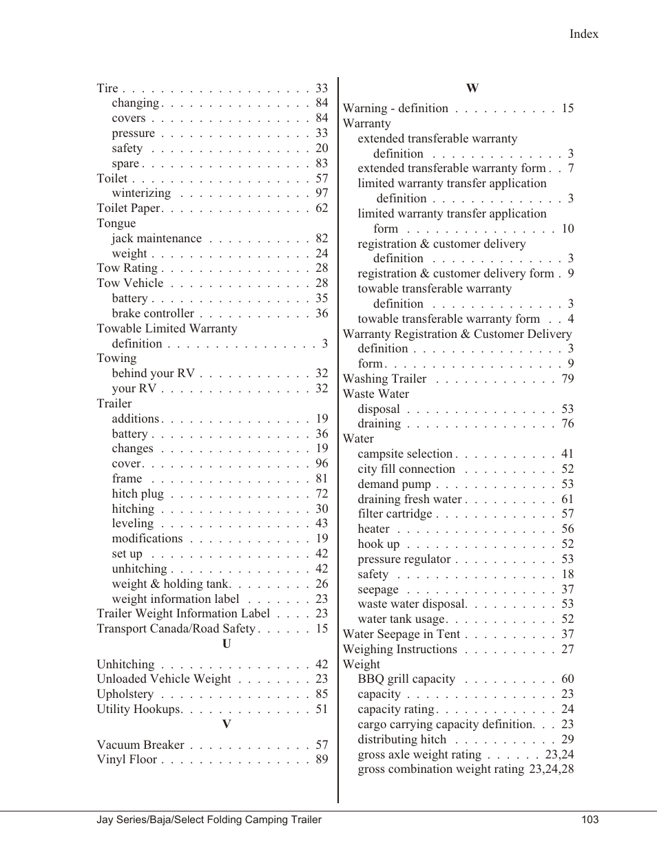 Baja Marine JAY SERIES YEAR 2006 User Manual | Page 113 / 114