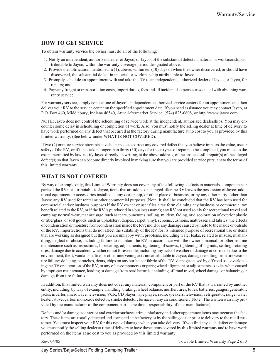 Baja Marine JAY SERIES YEAR 2006 User Manual | Page 15 / 114