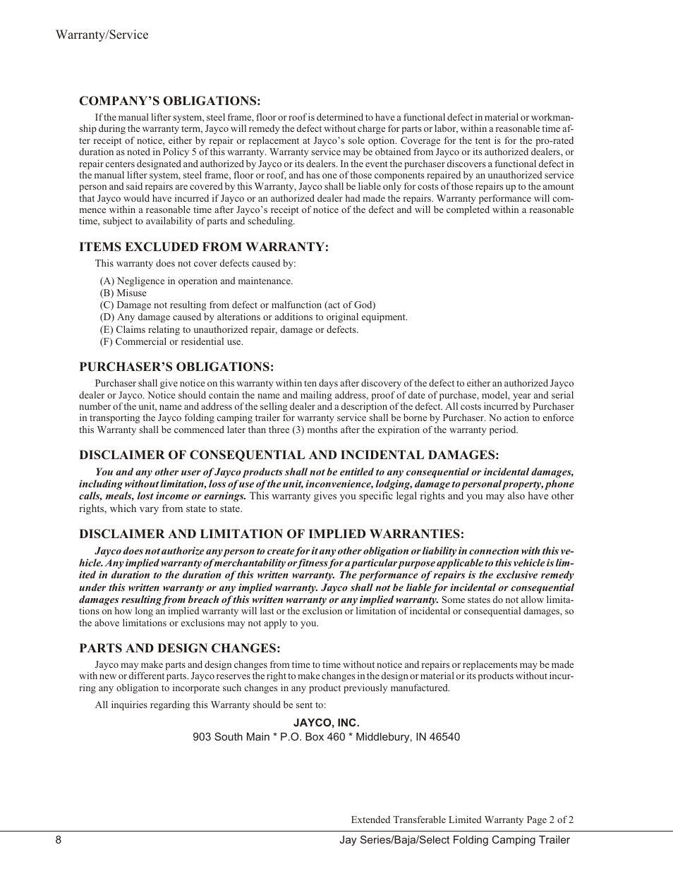 Baja Marine JAY SERIES YEAR 2006 User Manual | Page 18 / 114