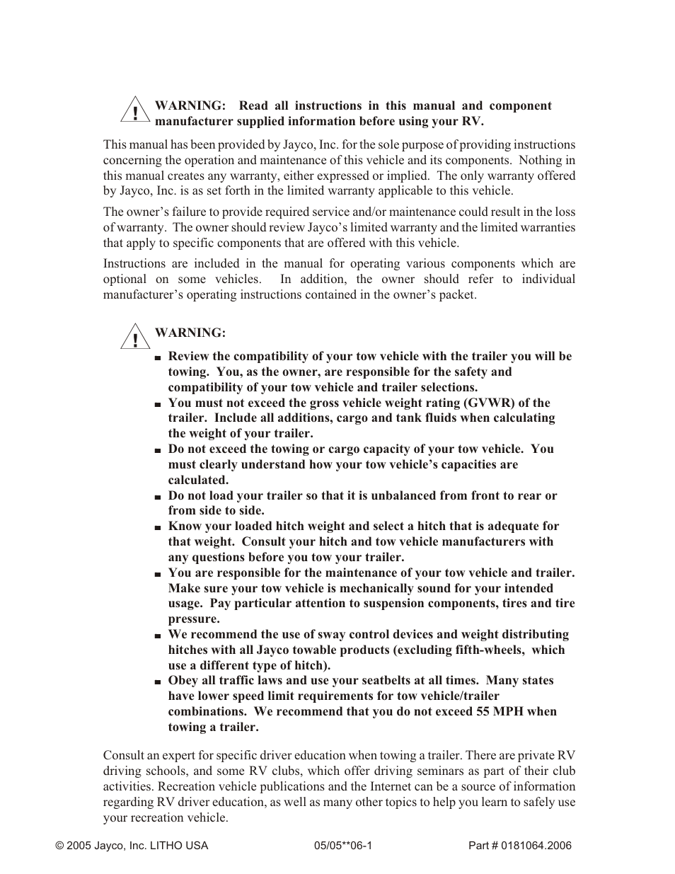 Baja Marine JAY SERIES YEAR 2006 User Manual | Page 2 / 114