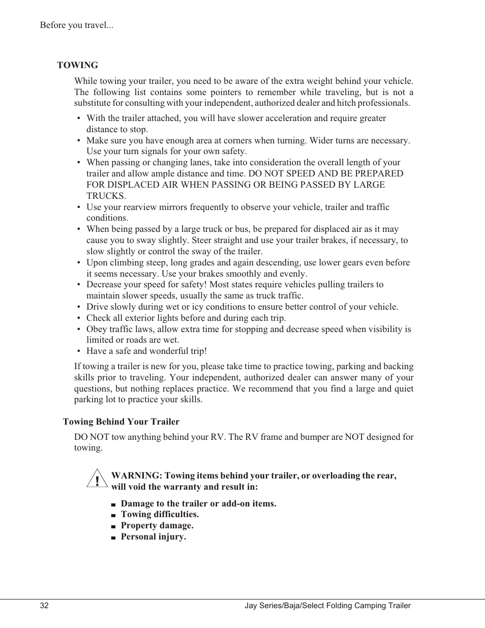 Baja Marine JAY SERIES YEAR 2006 User Manual | Page 42 / 114