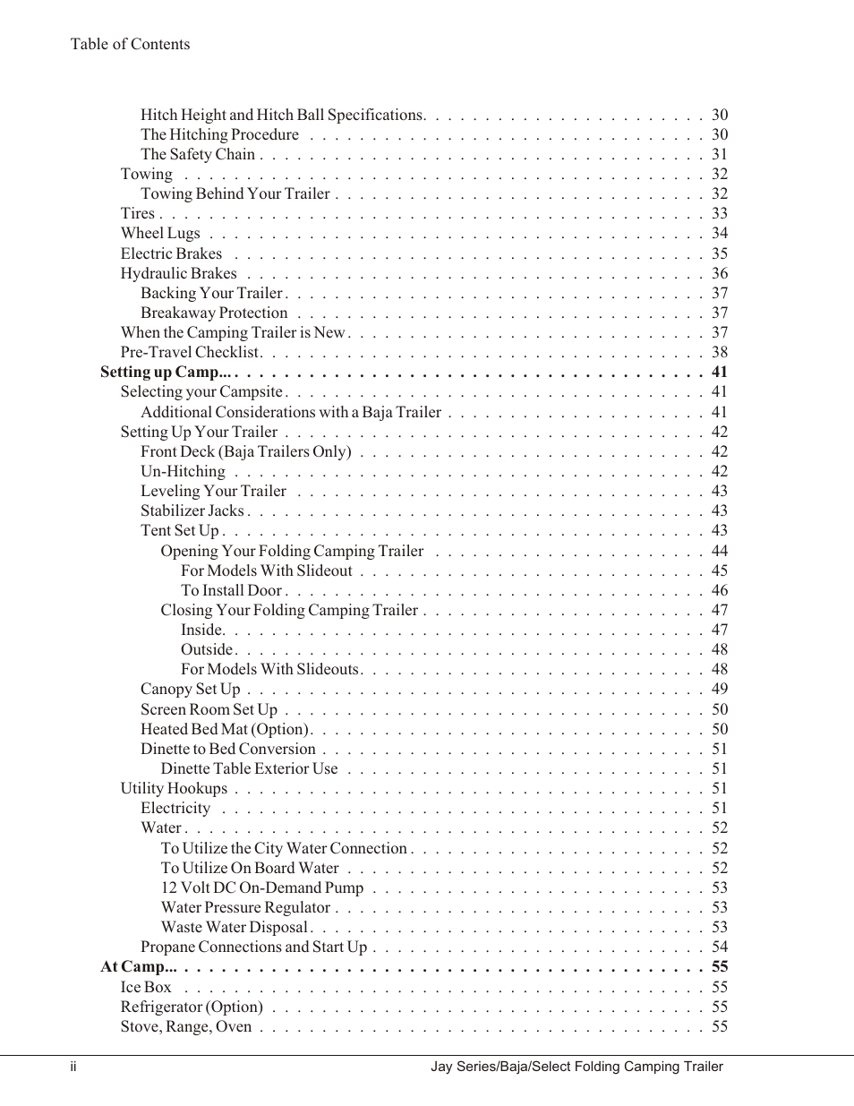 Baja Marine JAY SERIES YEAR 2006 User Manual | Page 6 / 114