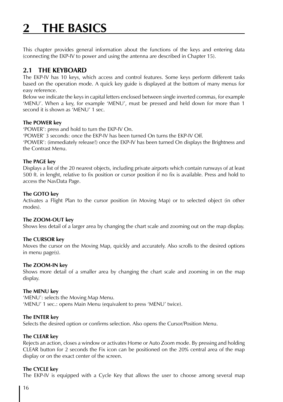 2 the basics | AvMap EKPIV series User Manual | Page 16 / 96