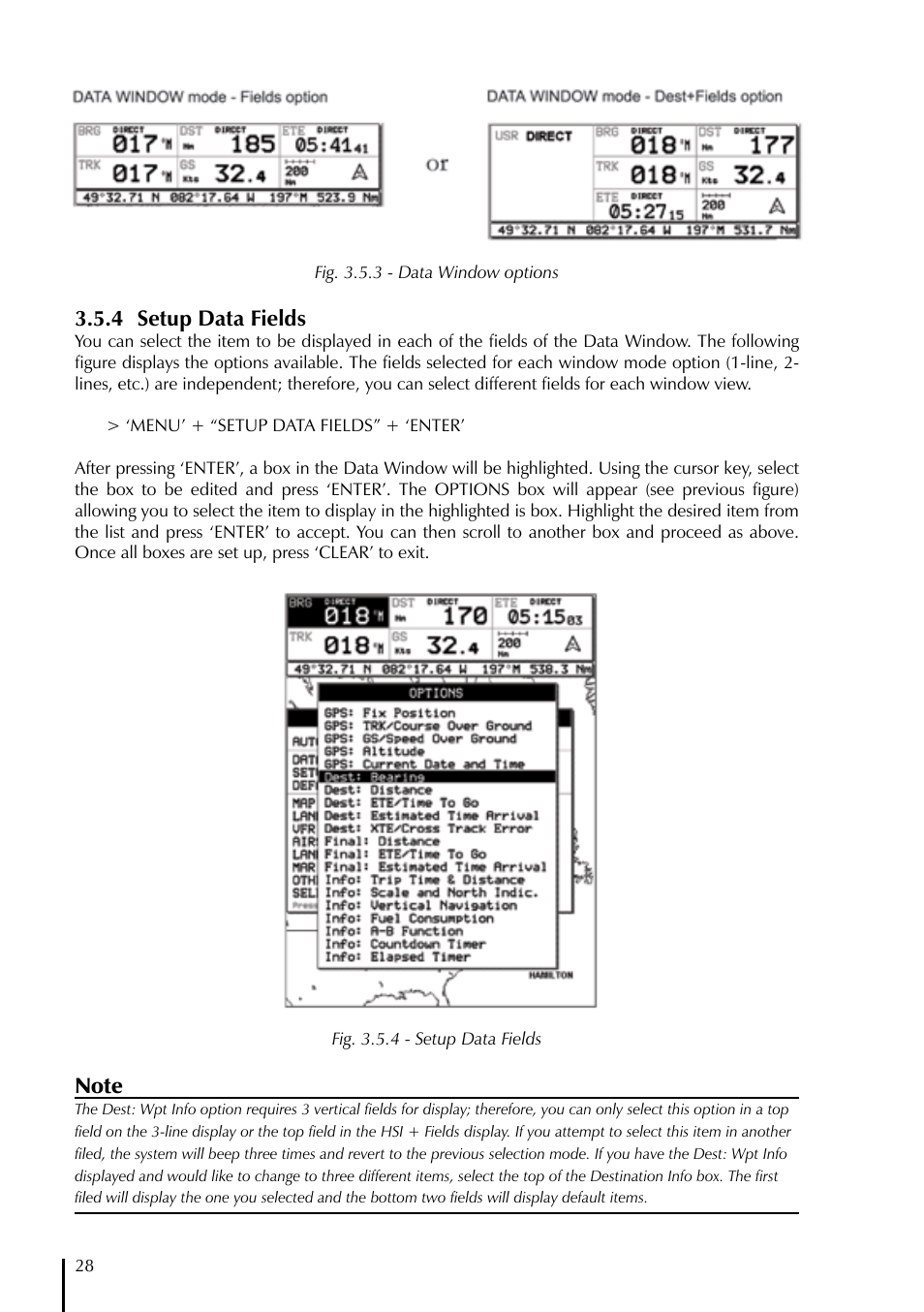4 setup data fields | AvMap EKPIV series User Manual | Page 28 / 96