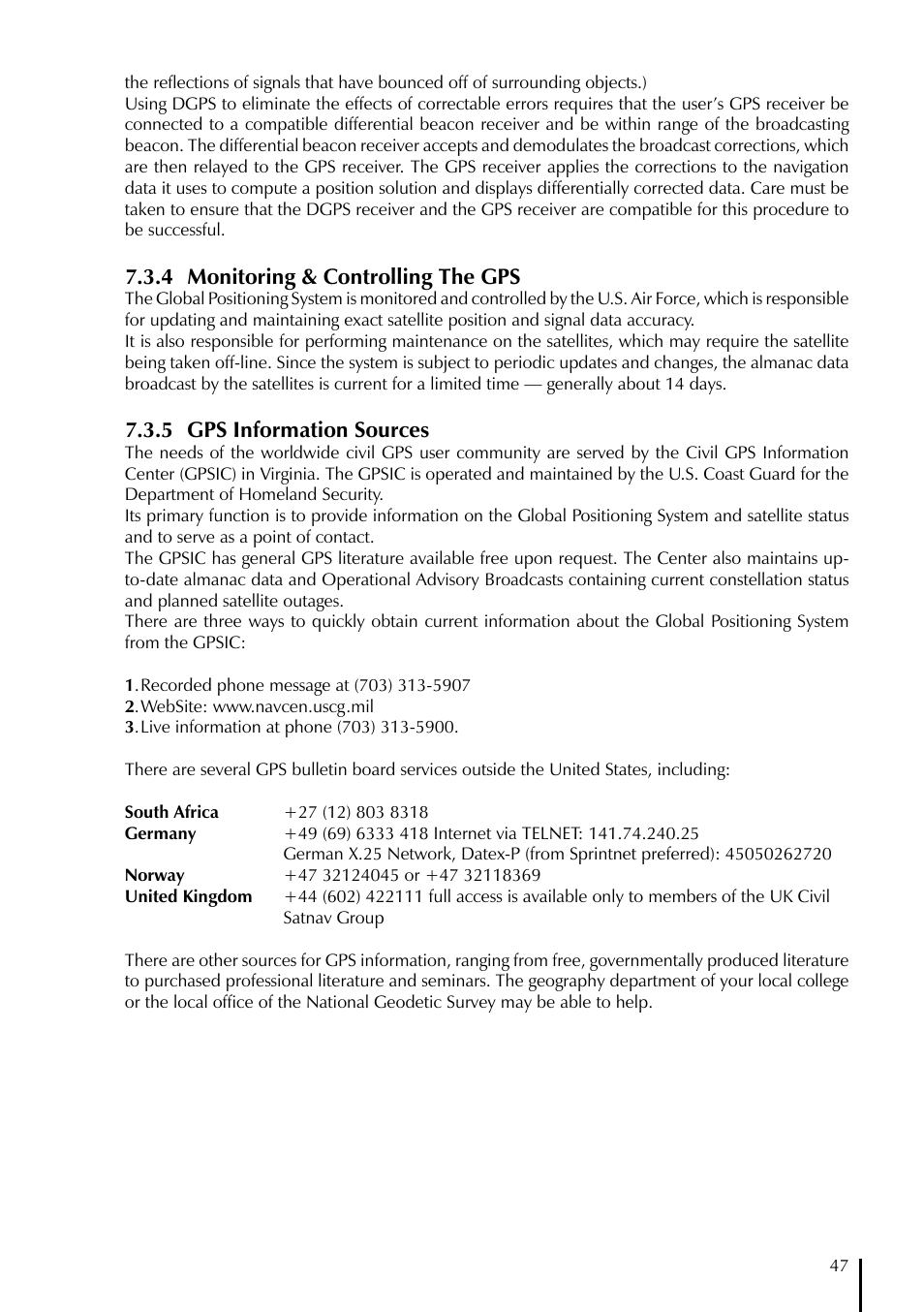 4 monitoring & controlling the gps, 5 gps information sources | AvMap EKPIV series User Manual | Page 47 / 96