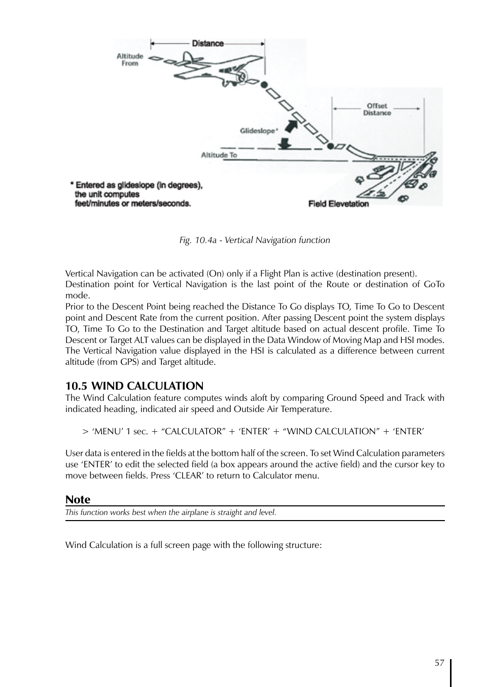 5 wind calculation | AvMap EKPIV series User Manual | Page 57 / 96