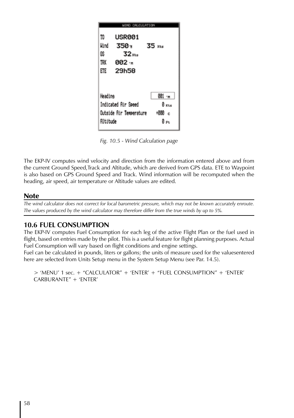 6 fuel consumption | AvMap EKPIV series User Manual | Page 58 / 96