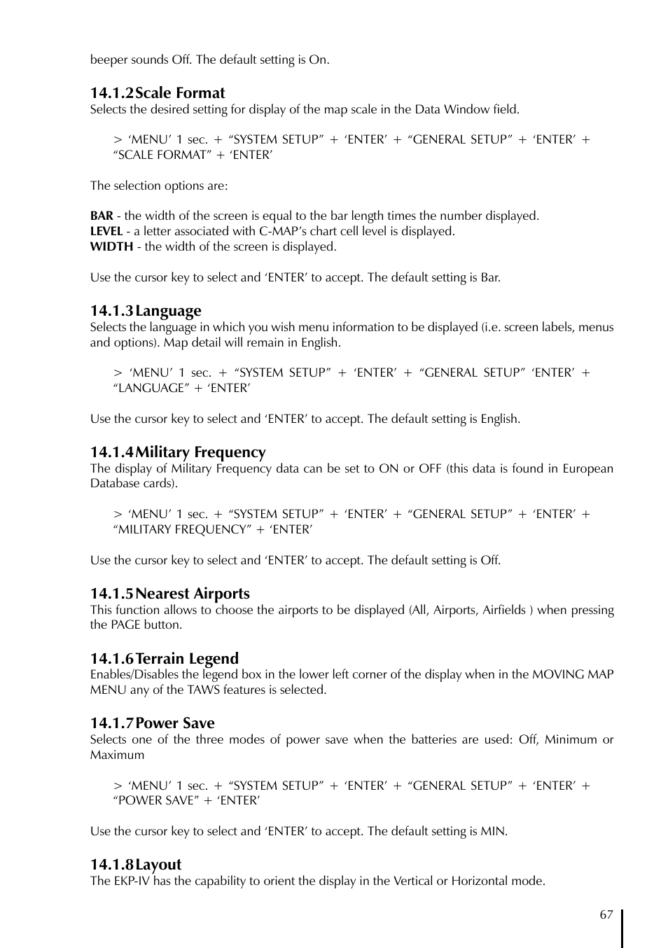 AvMap EKPIV series User Manual | Page 67 / 96
