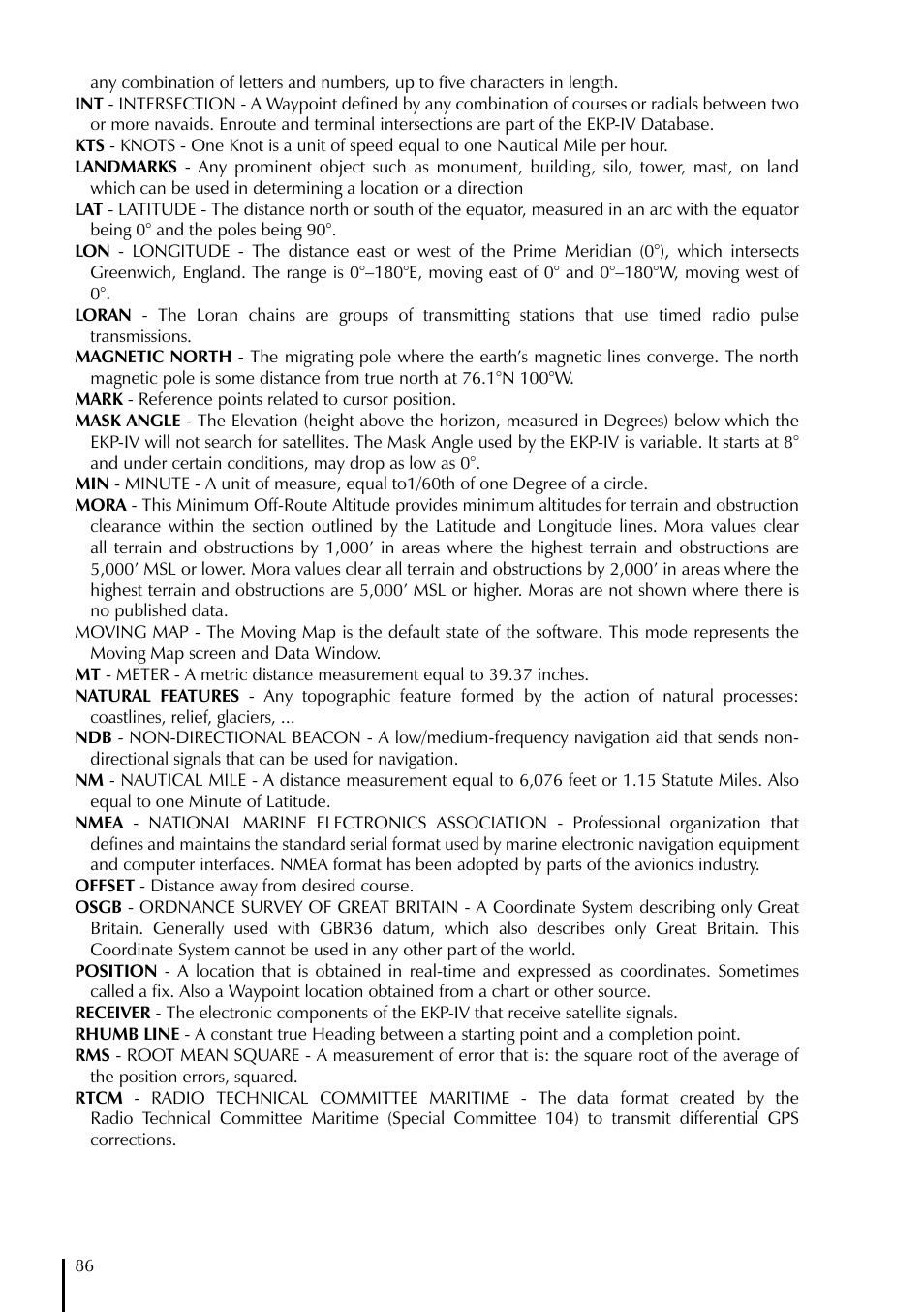 AvMap EKPIV series User Manual | Page 86 / 96