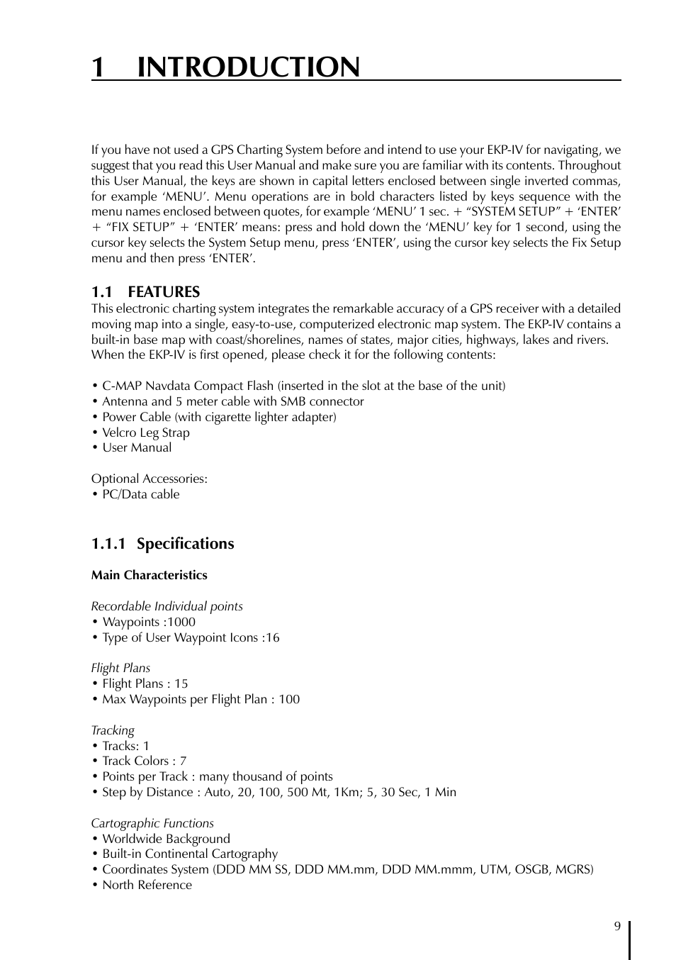 1 introduction | AvMap EKPIV series User Manual | Page 9 / 96