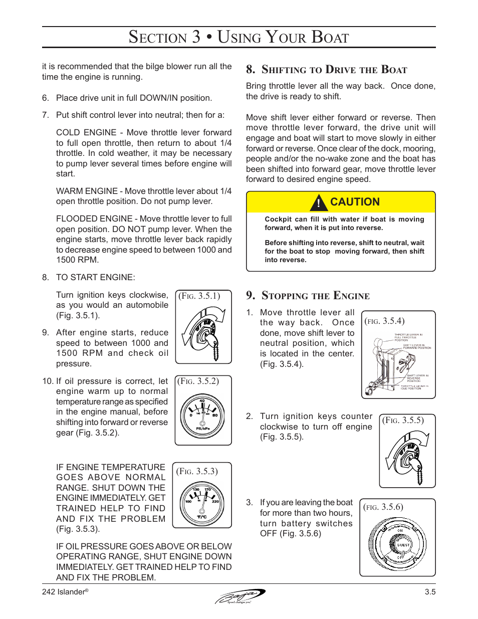 3 • u, Ection, Sing | Baja Marine Islander 242 User Manual | Page 41 / 83