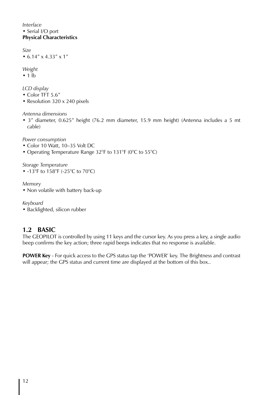2 basic | AvMap GeoPilot Plus User Manual | Page 12 / 93