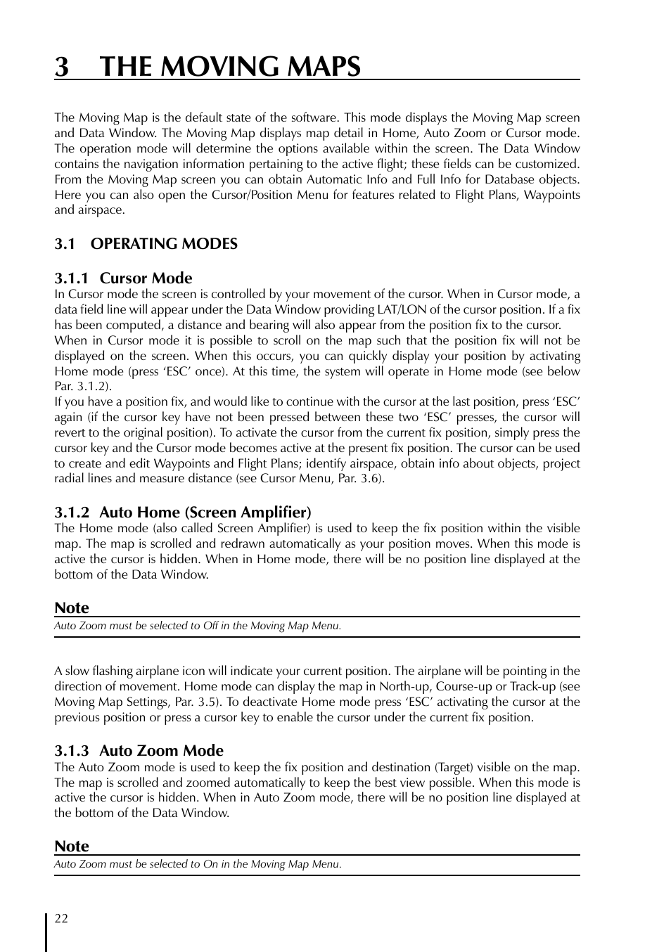 3 the moving maps | AvMap GeoPilot Plus User Manual | Page 22 / 93