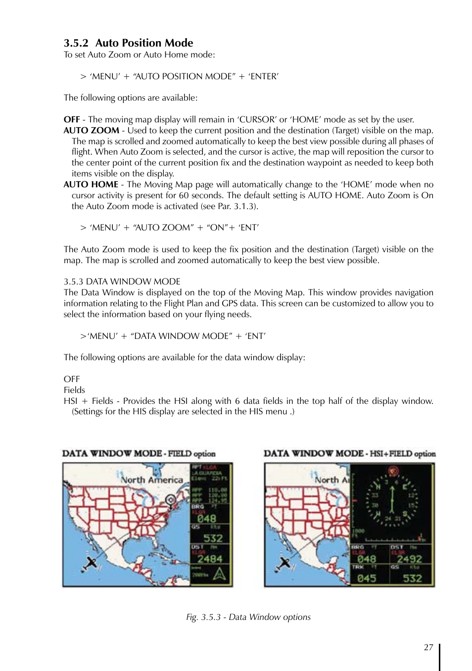 2 auto position mode | AvMap GeoPilot Plus User Manual | Page 27 / 93