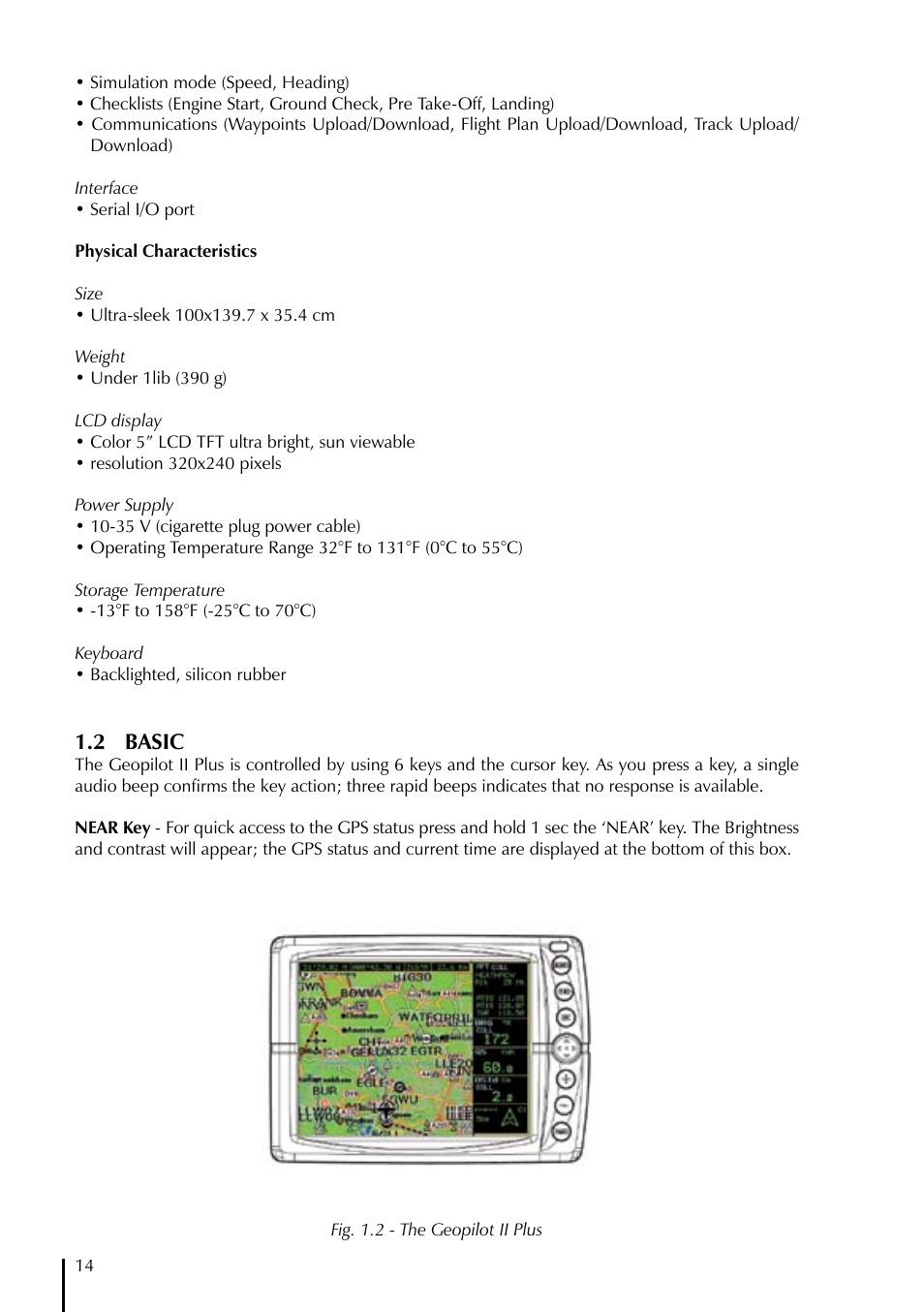 2 basic | AvMap GeoPilot II Plus User Manual | Page 14 / 94